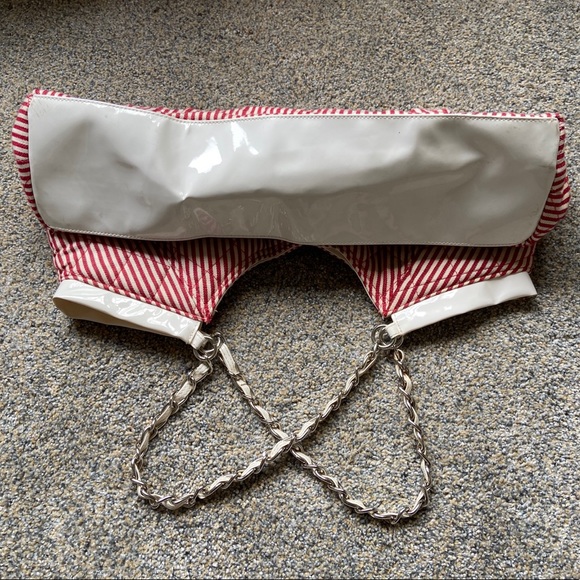 🎉Host Pick🎉LF Murval Red/White Striped Tote Bag - Picture 7 of 8